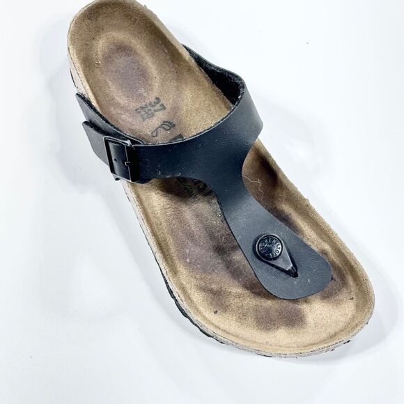 Birkenstock Gizeh black thong sandal SINGLE RIGHT SHOE amputee 37 - Picture 8 of 8